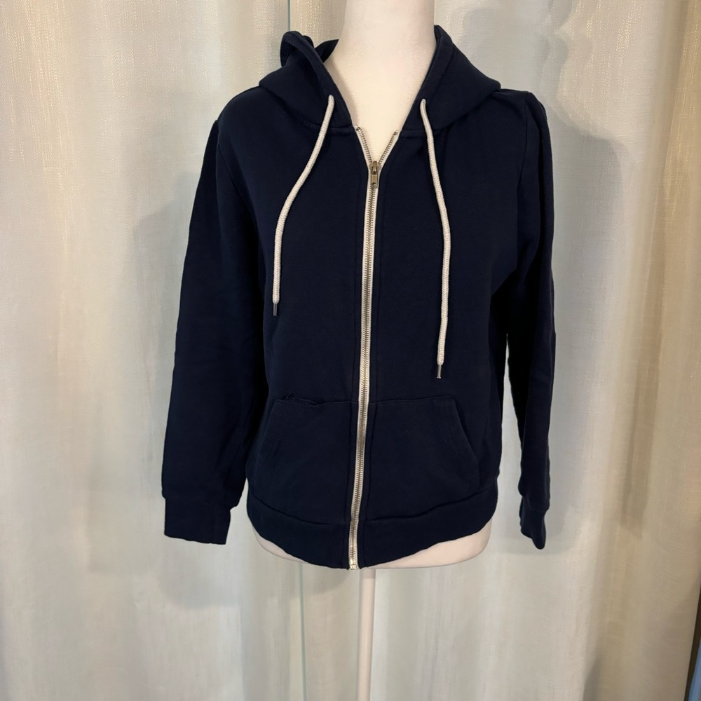 Navy Zip Up Hoodie Jacket / Sweatshirt